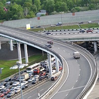 Реконструкция развязки на пересечении Ленинского проспекта и МКАД завершится осенью 2015 года
